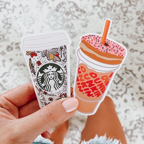 Other - 2pc Coffee Stickers